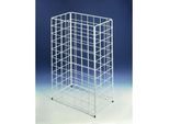 CWS Papierkorb 903102000 weiss, 41x25x62cm, aus Stahldraht, Inhalt 60l, aus Stahldraht