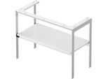 Duravit White Tulip Waschtisch-Konsole WT454108585 98,4 x 45 cm, Weiß Hochglanz, bodenstehend, Metall