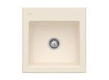 Villeroy und Boch Subway 50 S Einbauspüle 331501FU mit Ablaufgarnitur, 525 x 510 mm, Handbetätigung, ivory CeramicPlus