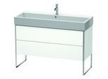 Duravit XSquare Waschtisch-Unterschrank XS447701818 118,4x49,1x46cm, 2 Auszüge, weiß matt