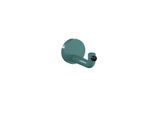 Hewi 477 Wandhaken 477.90.03555 100mm, Türpuffer schwarz, aquablau