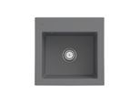 Villeroy und Boch Subway 50 S Einbauspüle 331501SL mit Ablaufgarnitur, 525 x 510 mm, Handbetätigung, stone CeramicPlus