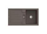 Villeroy & Boch Flavia Einbauspüle 330501TR mit Ablaufgarnitur und Handbetätigung, Timber