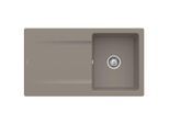 Villeroy & Boch Siluet Einbauspüle 333501TR mit Ablaufgarnitur und Handbetätigung, Timber