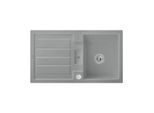 Villeroy & Boch Flavia Einbauspüle 330502SL mit Ablaufgarnitur und Exzenterbetätigung, Stone