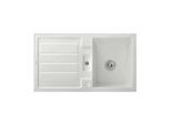 Villeroy & Boch Flavia Einbauspüle 330502SM mit Ablaufgarnitur und Exzenterbetätigung, Steam
