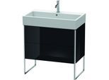Duravit XSquare Waschtisch-Unterschrank XS447504040 78,4x49,1x46cm, 2 Auszüge, schwarz hochglanz