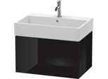 Duravit L-Cube Waschtisch-Unterschrank LC617604040 68,4 x 45,9 cm, schwarz hochglanz, 1 Auszug, wandhängend