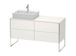 Duravit XSquare Waschtisch-Unterschrank XS4923L3939 1400x538x548mm, 4 Auszüge, links, Nordic weiß seidenmatt