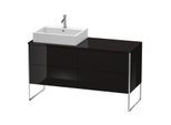 Duravit XSquare Waschtisch-Unterschrank XS4923L4040 1400x538x548mm, 4 Auszüge, links, schwarz hochglanz