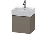 Duravit L-Cube Waschtisch-Unterschrank LC6245R9090 43,4x34,1x40cm, wandhängend, Tür rechts, flannel grey seidenmatt