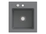 Villeroy & Boch Subway 45 XS Einbauspüle 678102SL mit Ablaufgarnitur und Exzenterbetätigung, 475 x 510 mm, Stone