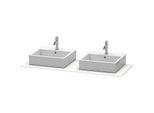 Duravit XSquare Konsole XS063GB0707 140x55cm, mit zwei Ausschnitten, Betongrau matt