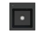 Villeroy und Boch Subway 45 XS Einbauspüle 678100S5 Spülbecken, 475 x 510 mm, ebony CeramicPlus