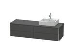 Duravit XSquare Waschtisch-Unterschrank XS4914R4949 160x40x54,8cm, 4 Schubkästen, rechts, Graphit matt