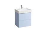 LAUFEN Kartell Waschtisch-Unterschrank H4075690336451 58x60x45cm, 2 Schubladen, graublau