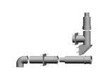 Wolf Bausatz 2651501 DN 80/125, bis 50 kW, raumluftunabhängig, für Abgasleitung-Fassade