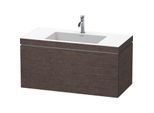 Duravit L-Cube Waschtisch-Unterschrank LC6918O7272 100 x 48 cm, 1 Hahnloch, eiche dunkel gebürstet, 1 Auszug