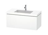 Duravit L-Cube Waschtisch-Unterschrank LC6918O1818 100 x 48 cm, 1 Hahnloch, weiß matt, 1 Auszug