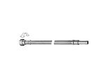 Schell Clean-Flex S Flexibler Schlauch 103110699 verchromt, 500 mm, Überwurfmutter G 3/8 IG, Rohrstutzen Ø 10 mm, drehbar