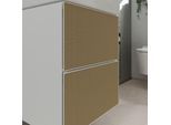 hansgrohe Xevolos E Waschtischunterschrank 54172390 480x555x475mm, für Handwaschbecken, 2 Schubladen, mattweiß, bronze Struktur