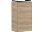 hansgrohe Xelu Q Waschtischunterschrank 54013700 340x605x245mm, für Handwaschbecken, links, Eiche Natur, mattweiß