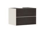 hansgrohe Xevolos E Waschtischunterschrank 54188730 780x555x550mm, 2 Schubladen, sandbeige matt, Eiche dunkel