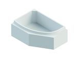 Schedel Hoesch Parana Wannenträger SW14305A 150x100cm, links, mit Ablage, 5-eckig, Höhe 57cm