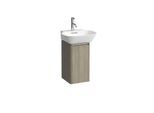 LAUFEN BASE für INO Waschtischunterschrank H4030111102621 29,5x51,5cm, Tür, Scharnier links, Griff Aluminium eloxiert, Ulme hell