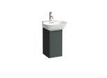 LAUFEN BASE für INO Waschtischunterschrank H4030111102661 29,5x51,5cm, Tür, Scharnier links, Griff Aluminium eloxiert, verkehrsgrau
