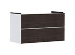 hansgrohe Xevolos E Waschtischunterschrank 54181730 980x555x475mm, 2 Schubladen, mattweiß, Eiche dunkel