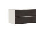 hansgrohe Xevolos E Waschtischunterschrank 54191730 980x555x550mm, 2 Schubladen, sandbeige matt, Eiche dunkel