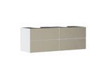 hansgrohe Xevolos E Waschtischunterschrank 54199390 1570x555x550mm, 4 Schubladen, mattweiß, bronze Struktur