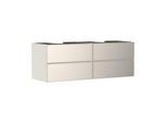 hansgrohe Xevolos E Waschtischunterschrank 54200790 1570x555x550mm, 4 Schubladen, sandbeige matt, sandbeige metallic