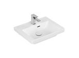 Villeroy und Boch Subway 3.0 Handwaschbecken 437050RW 50x40cm, mit Hahnloch/mit Überlauf, stone white C-plus