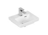 Villeroy und Boch Subway 3.0 Handwaschbecken 437037RW 37x30,5cm, mit Hahnloch/mit Überlauf, stone white C-plus