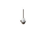 Hewi 477 Toilettenbürstengarnitur 477.20.1000584 Oberteil matt weiß, umbra, Wandmontage