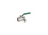 Giacomini Kugelhahn R250WS 250SX144 3/4", mit Entleerung, grüner Hebelgriff