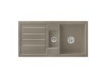 Villeroy & Boch Flavia Einbauspüle 330402TR mit Ablaufgarnitur und Exzenterbetätigung, Timber