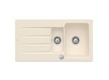 Villeroy & Boch Architectura Einbauspüle 336502FU mit Ablaufgarnitur und Exzenterbetätigung, Ivory
