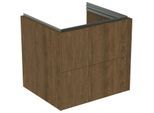Ideal Standard Conca Waschtisch-Unterschrank T4573Y5 60x50x55cm, 2 Auszüge, Walnuss dunkel Furnier