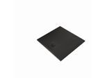 Kludi TERRA Duschwanne 08DW1839 100 x 100 x 3 cm, Abflussabdeckung inkl. Mattschwarz