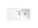 Villeroy & Boch Flavia Einbauspüle 330401RW mit Ablaufgarnitur und Handbetätigung, Stone White
