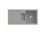Villeroy & Boch Flavia Einbauspüle 330401KD mit Ablaufgarnitur und Handbetätigung, Fossil