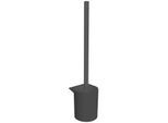 Emco Flow Toilettenbürstengarnitur 271513300 Kunststoff schwarz, Wandmodell, Bürstenstiel schwarz