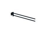 Kludi VELA S Doppel-Handtuchstange 2597739 Länge 440MM mattschwarz