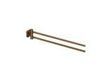 Kludi VELA S Doppel-Handtuchstange 25977N1 Länge 440MM Brushed Bronze