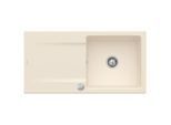 Villeroy & Boch Siluet Einbauspüle 333602FU mit Ablaufgarnitur und Exzenterbetätigung, Ivory