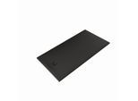 Kludi TERRA Duschwanne 08DW0539 80 x 160 x 3 cm, Abflussabdeckung inkl. Mattschwarz