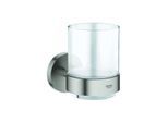 Grohe Essentials Glashalter 40447DC1 verdeckte Befestigung, supersteel